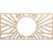 Ekena Millwork Hoover Wood Fretwork Pierced Ceiling Medallion, Alder, 22"W x 11"H x 8 1/8"ID x 3/8"T CMWP22X11X0375HOAL - alternate 1